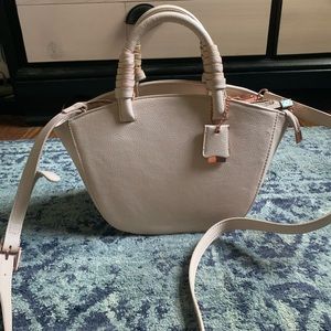 Oliver bilou cream & rose gold purse